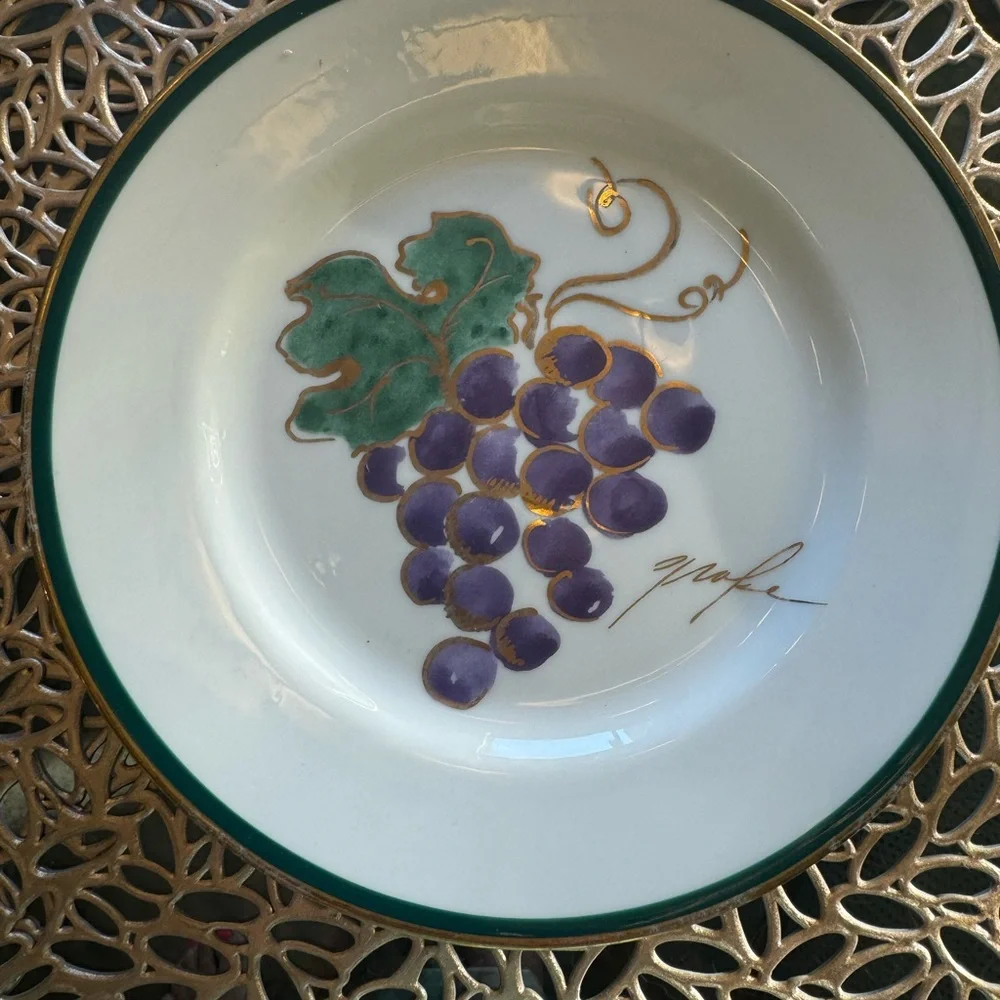 Crate & Barrel | Set Hand Painted Lunch/Dessert Plates -Each Plate Different!